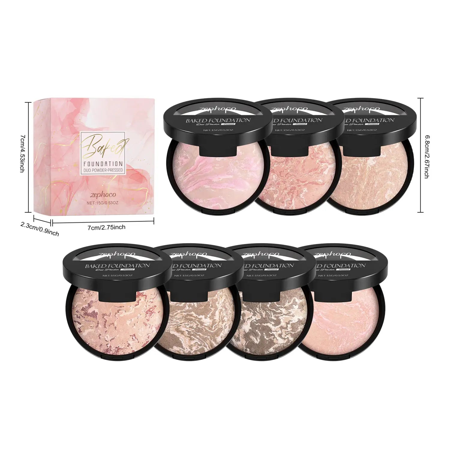 Setare translucidă de setare liberă pulbere de lungă durată machiaj de finisaj mat 15g