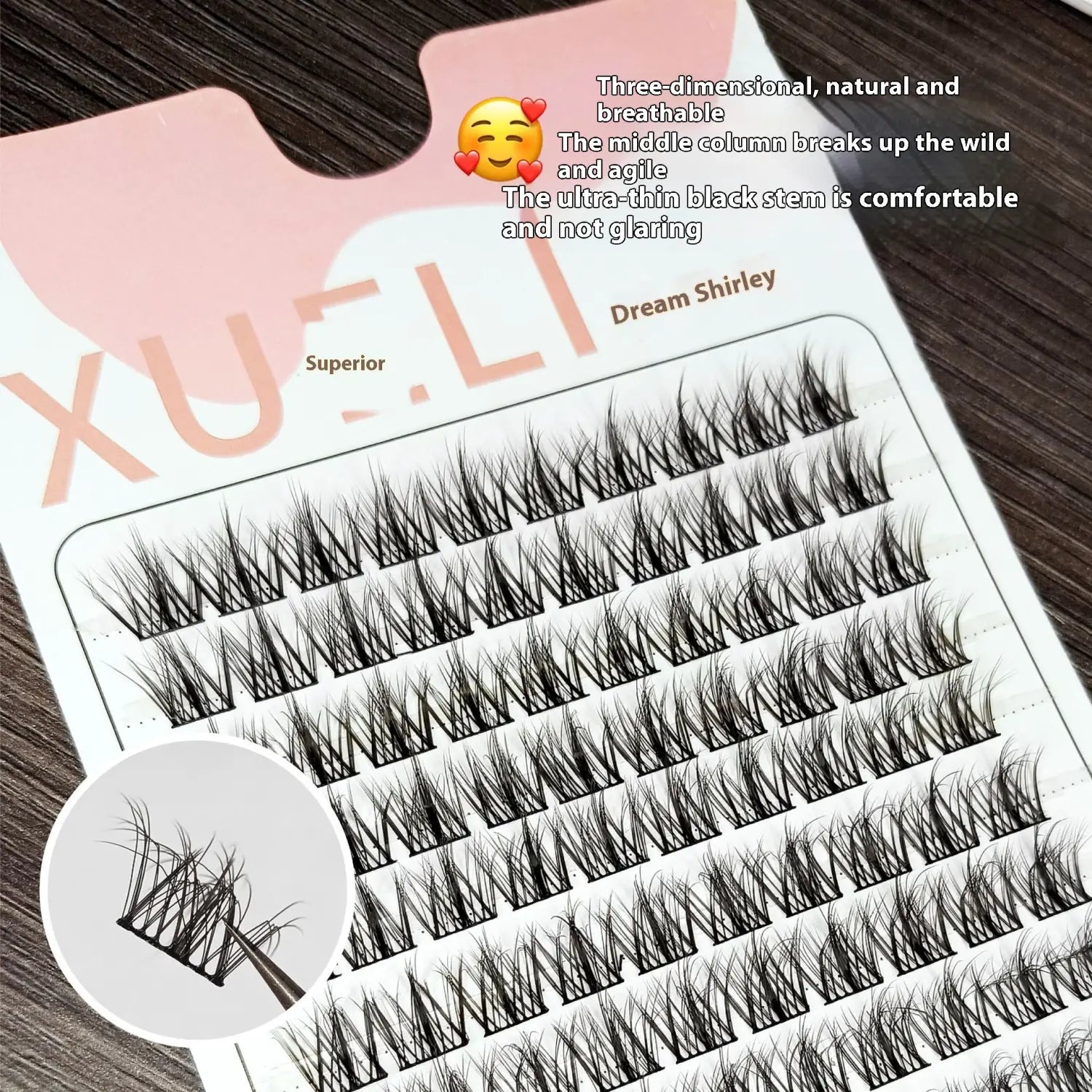 Glue-Free 5D Mink Eyelashes in Various Rows for False the United States