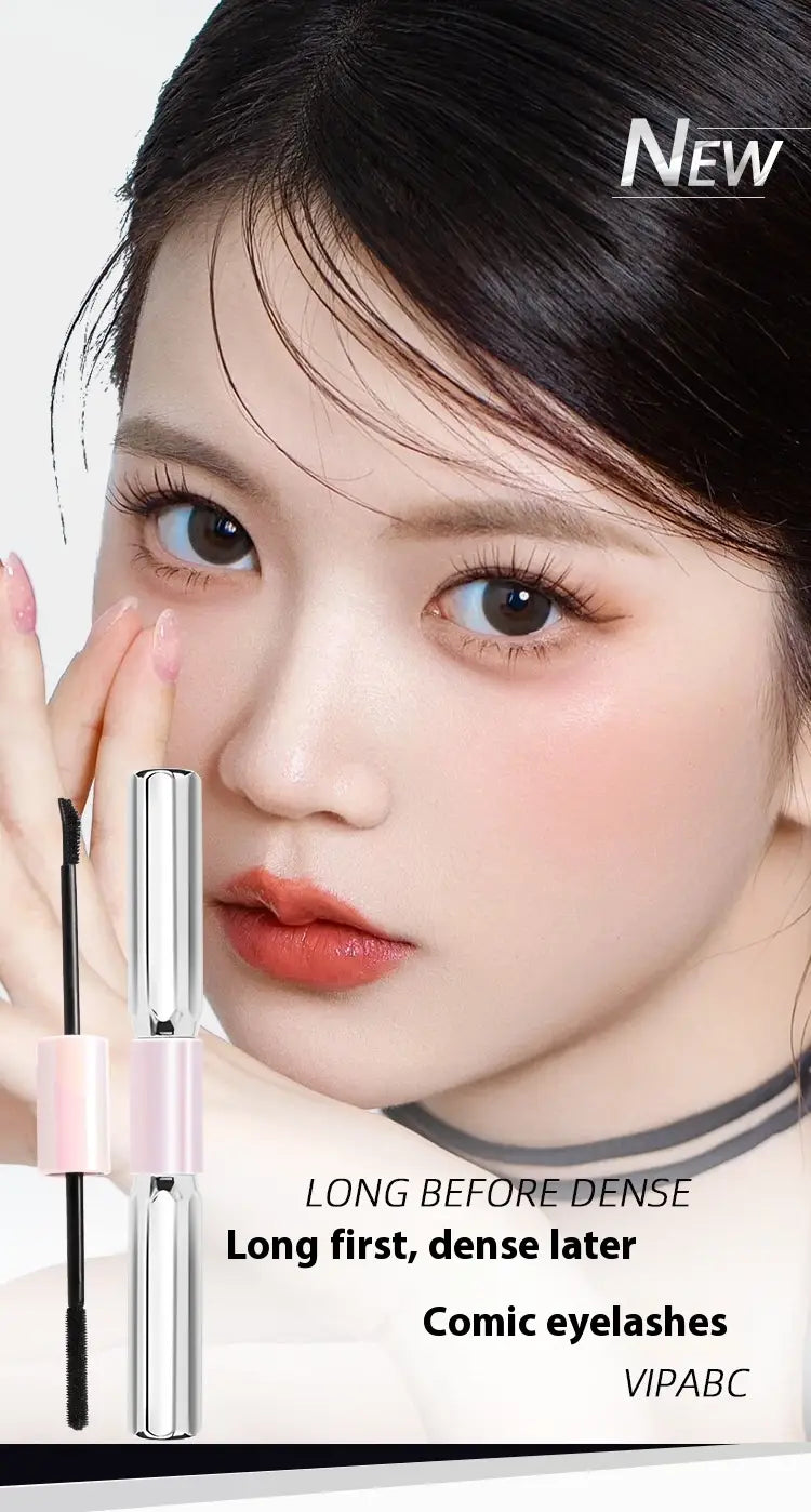 Waterproof Long Curling Black Mascara for Thick Voluminous Lashes