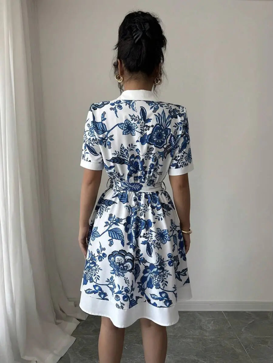 Zwart groen blauw polyester shirt voor mannen met elegante en informele stijl