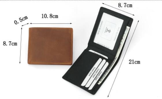 RFID Leather Bifold Retro Men’s Wallet - Sleek Wallet That Laughs at Thieves with RFID Magic