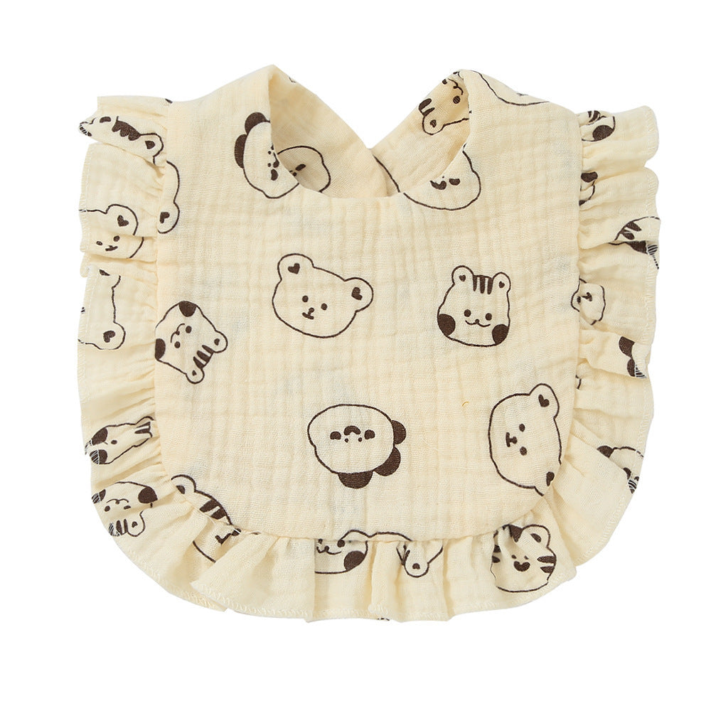 Baby Cotton Printed Gauze Bib - Gauze Bibs That Can Handle Baby’s Messy Adventures