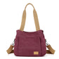 Canvas Retro Multi-pocket Women's Shoulder Messenger Bag