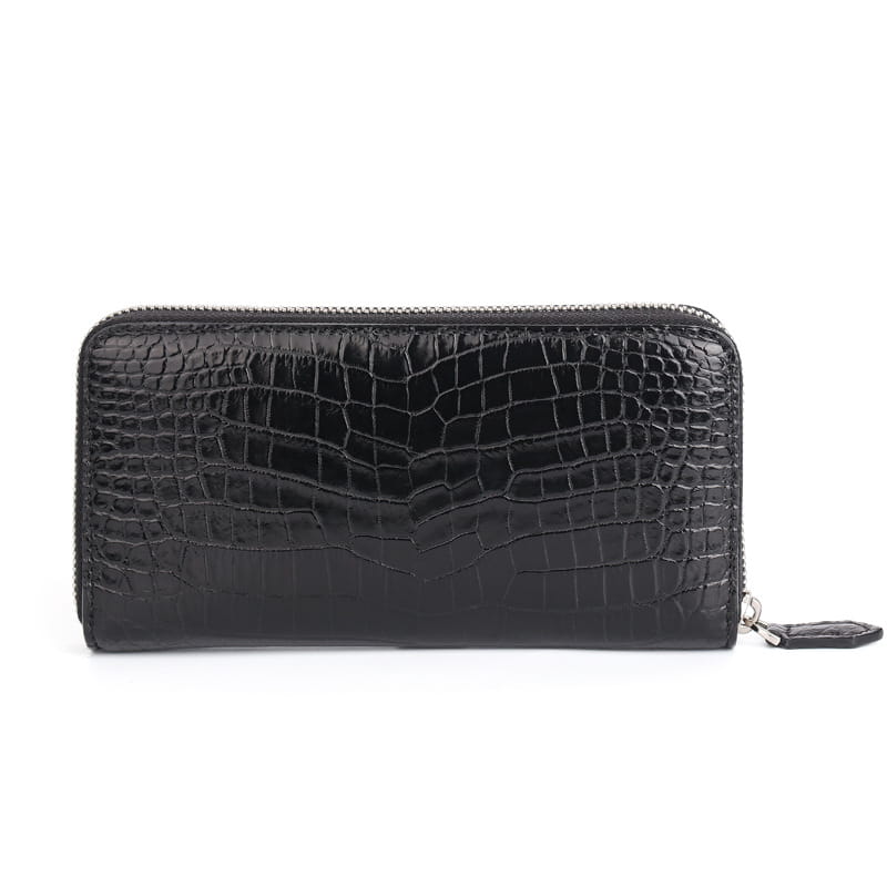 Crocodile Skin Long Zipper Wallet for Men in the United States CHF Material
