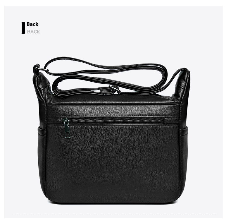 Embossed Casual Fashion Shoulder Messenger Bag with Sandwich Pocket