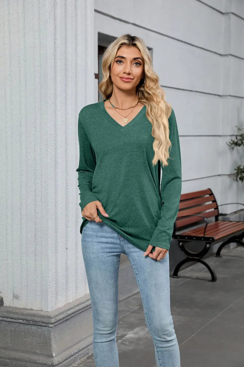 Frauen gefalteter Pullover Pullover personalisierte Farben Casual Workwear S-XXL