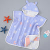 Children's Bath Towel Cape With Cap Pure Cotton Gauze - 5style