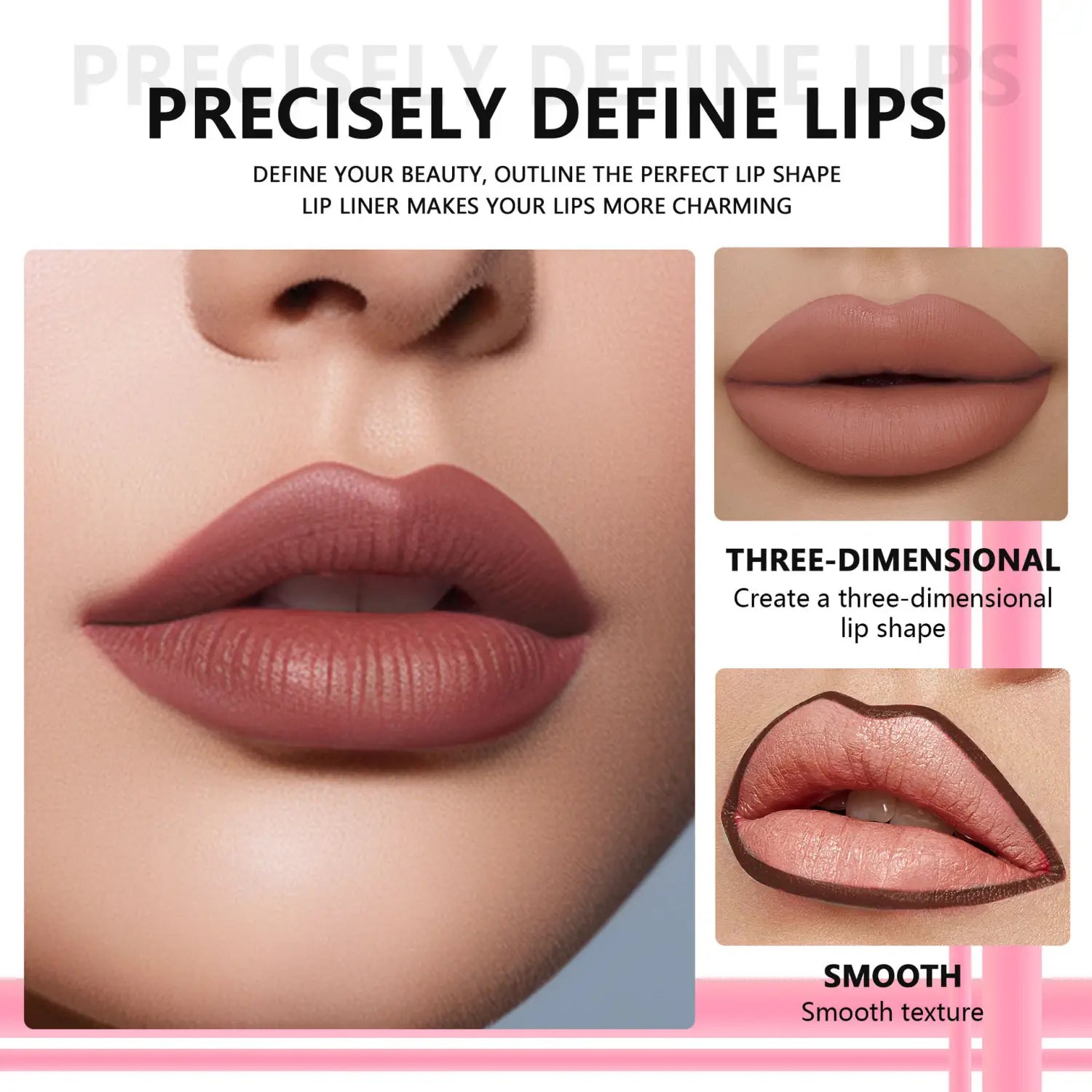 Durable Lip Liner Set for Universal Skin Tones Perfect Color Matte Lipstick