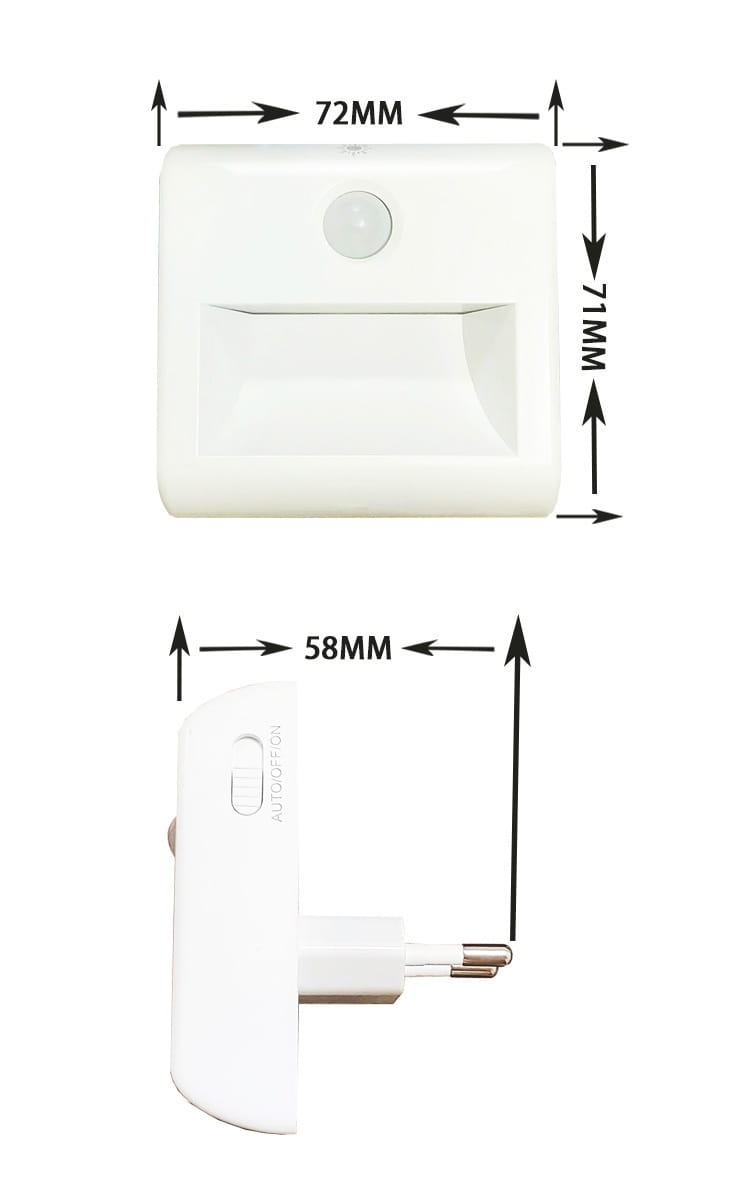 Automatic Induction Eye Light with Human Body Sensing European and American Plugs