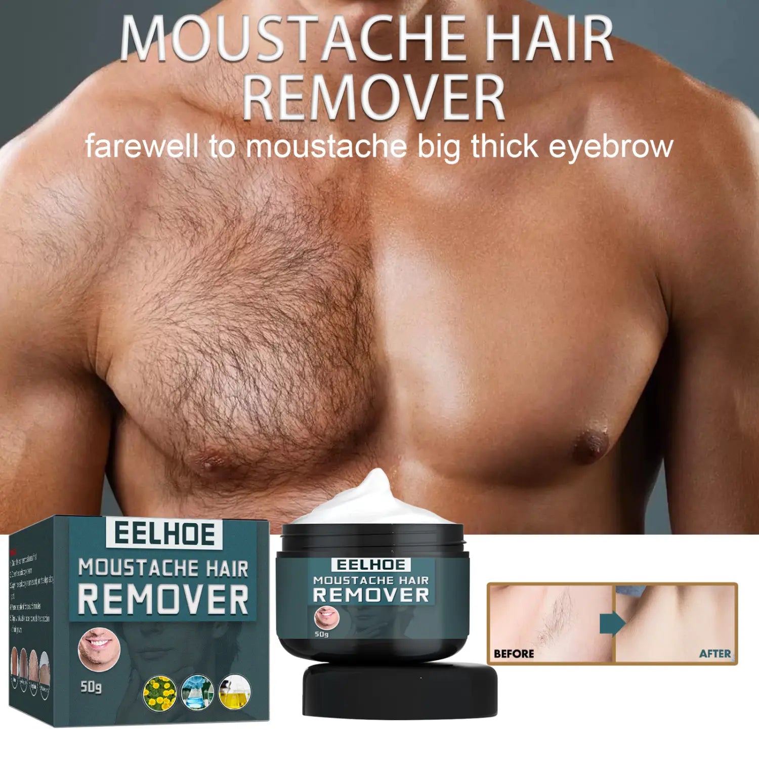 Men’s Hair Removal Cream Is Clean And Gentle