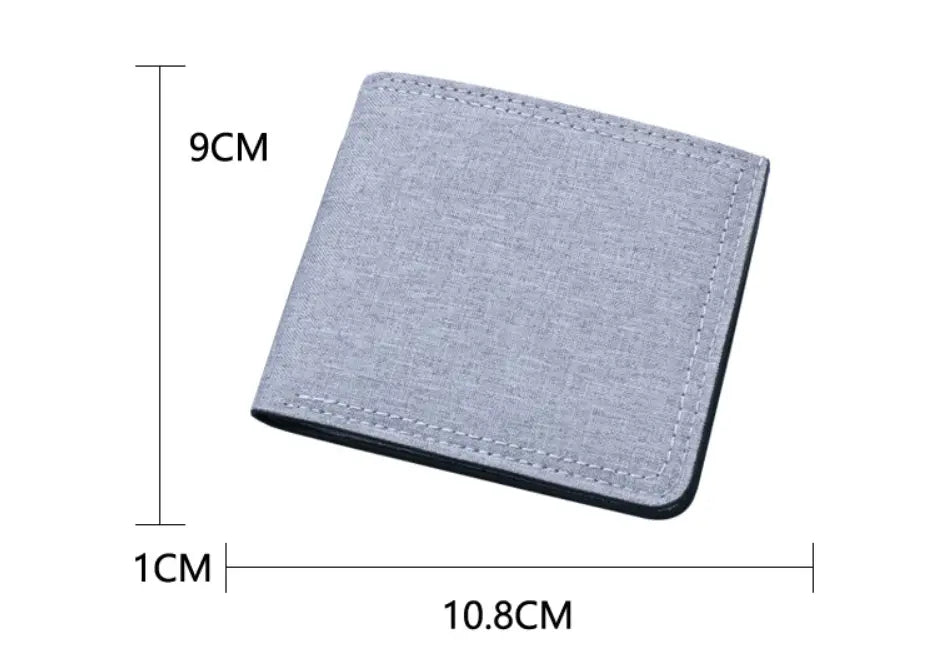 Fashion Simple Wallet in Grey Blue Black for United States Shipping