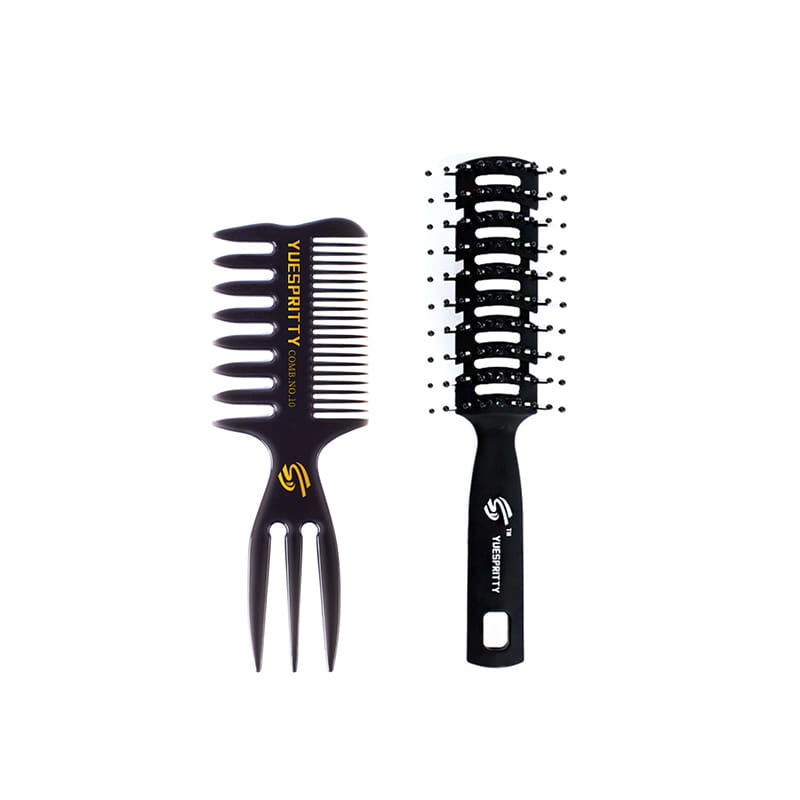 Men’s Special Retro Back Head Texture Styling Oil Comb