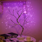 Luce notturna a LED Mini albero di Natale Filo rame lampada ghirlanda per bambini decorazione per la camera da letto per bambini illuminazione per vacanze fata