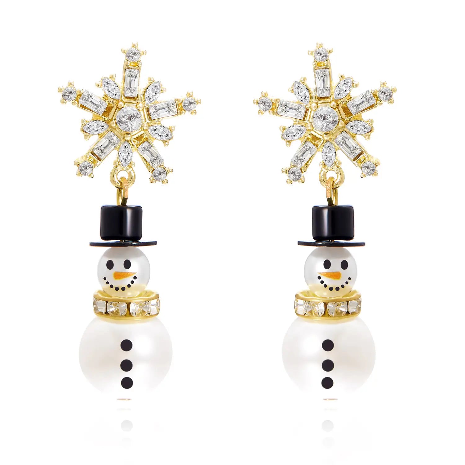 Women’s Fashion Christmas Snowman Pendant Earrings