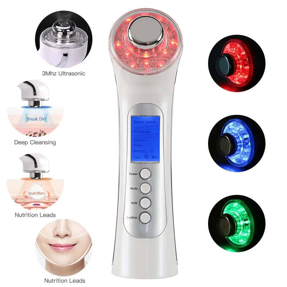 Ultrasonic Color Light Skin Rejuvenation Input And Output Instrument