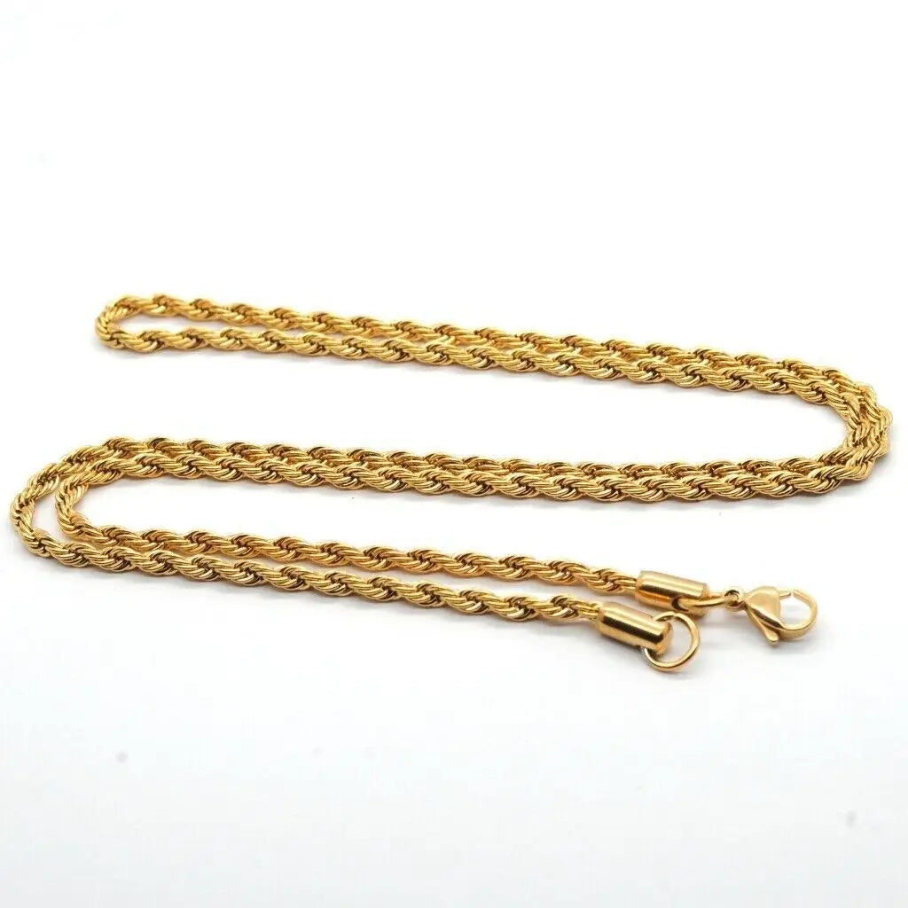 Twist Titanium Steel Chain For Men And Women