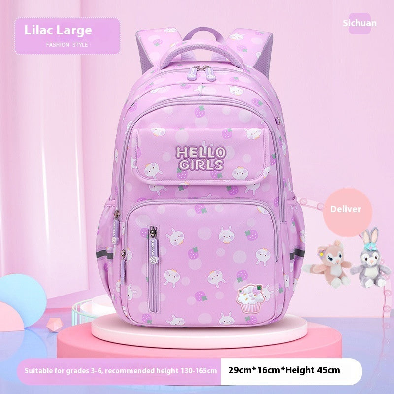 6-12-year-old Primary School Children’s Backpack Large Capacity Schoolbag - Backpacks for Kids: Small Size Fun Meets