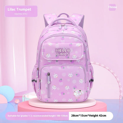 6-12-year-old Primary School Children’s Backpack Large Capacity Schoolbag - Backpacks for Kids: Small Size Fun Meets