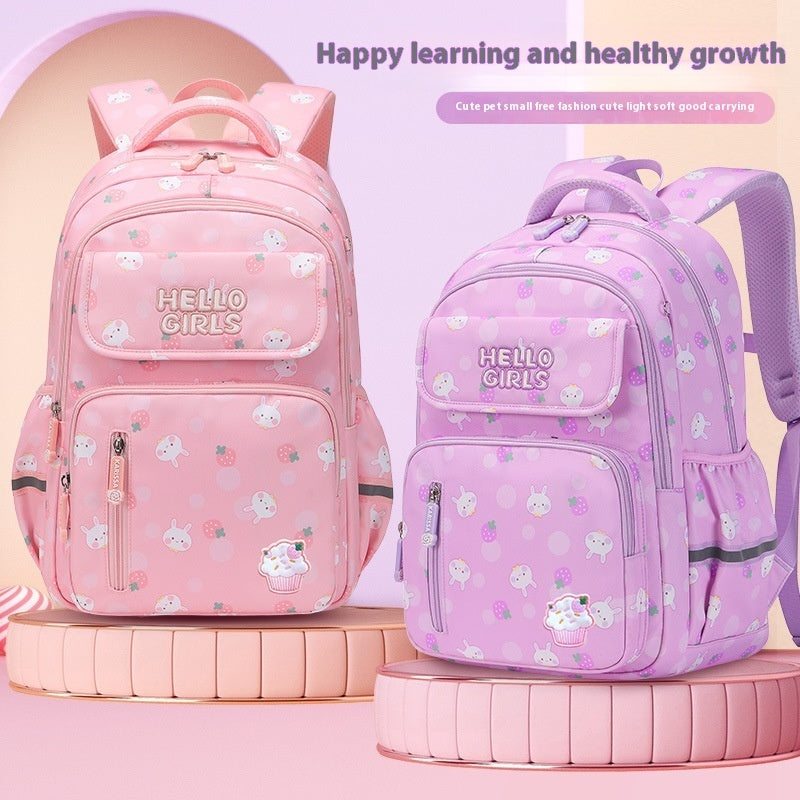 6-12-year-old Primary School Children’s Backpack Large Capacity Schoolbag - Backpacks for Kids: Small Size Fun Meets