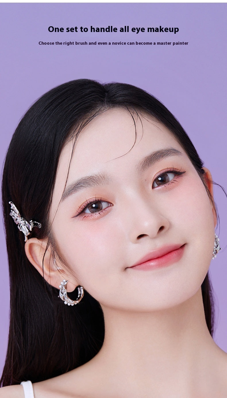 6-Piece Makeup Tools Set with Eye Shadow Brush and Storage Bag - Teleplus eye shadow brush makeup tools beginner set