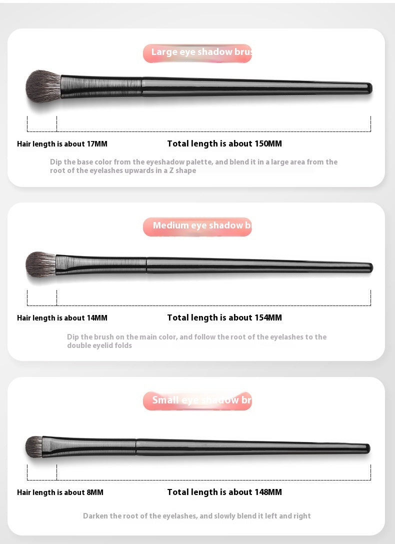 6-Piece Makeup Tools Set with Eye Shadow Brush and Storage Bag - Teleplus eye shadow brush makeup tools beginner set