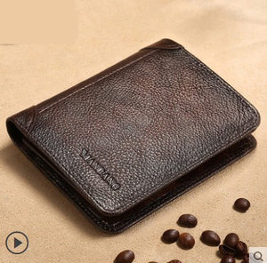 Cross Border New Leather Men’s Wallet - Cross Border Wallet for Men Not Just a Cowhide Purse