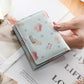 Women’s Fashion Pointed Small Bear Print Student Wallet - Bear-y Cute Wallet for Trendsetting Students