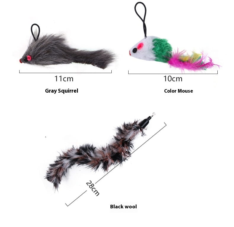 Liblikahall hiir ja roheliste loomade kujukesed