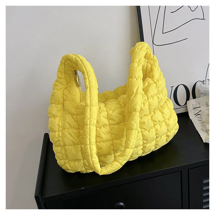Pleated Cloud Bag Fashion Shoulder Portable Large Polyester Daily Match