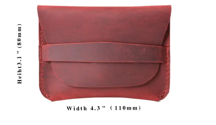 Crazy Horse Leather Card Holder Wallet for the United States CHF Buyers