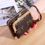 Wallet Women’s Fashion Wrist Strap Short - Chic Wallet for Women Perfectly Short and Plaid