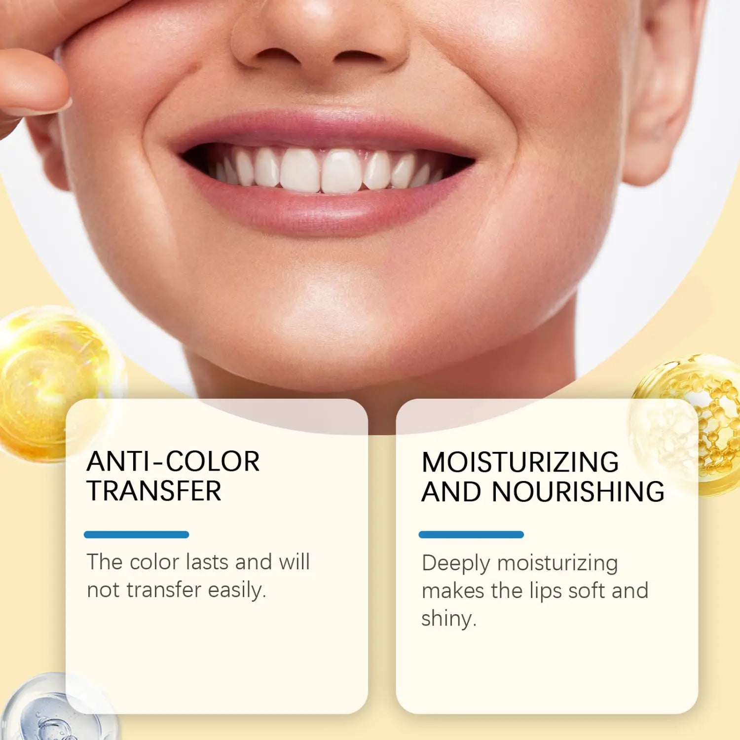 Hydrating Lip Balm with Beeswax Vitamin E Hyaluronic Acid and Gold 3.5g