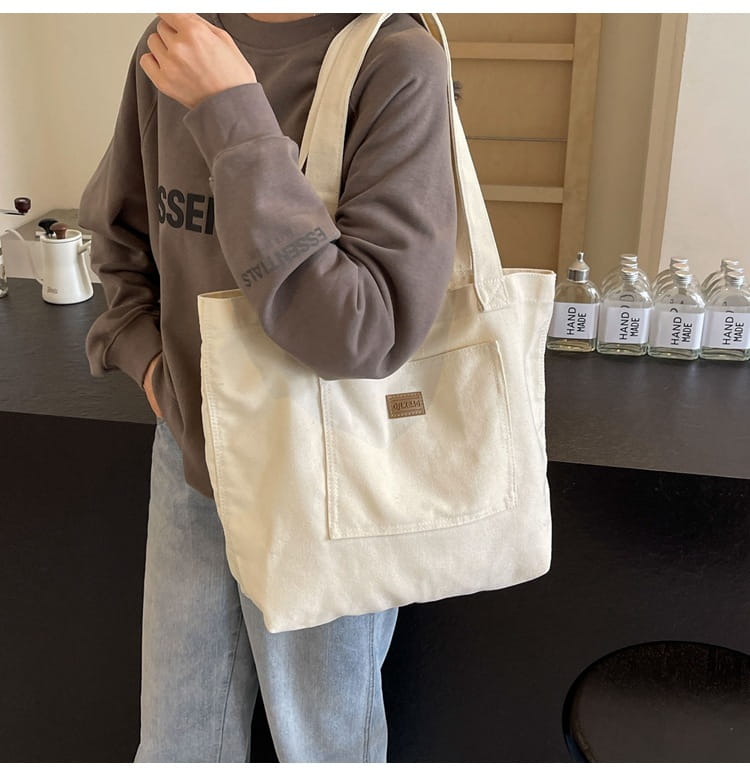 Sac vertical carré de valise de voyage en toile avec organisateur d'emballage à fermeture éclair