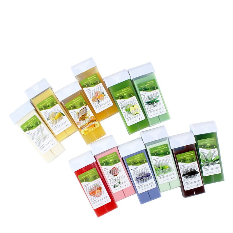 Juego de seis tiras de cera para rodillo