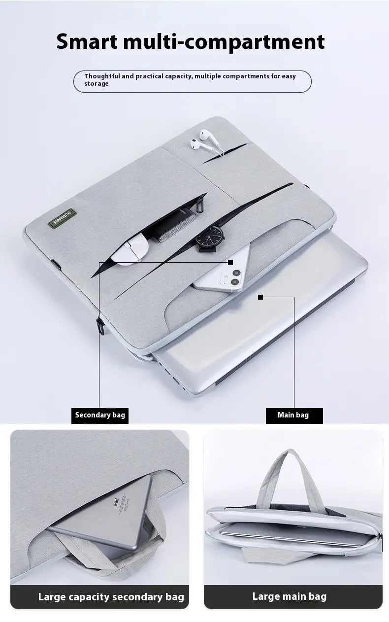 Sleeve ríomhaire glúine Oxford uiscedhíonach 14 15.6 Mála orlach d'fhir agus do mhná