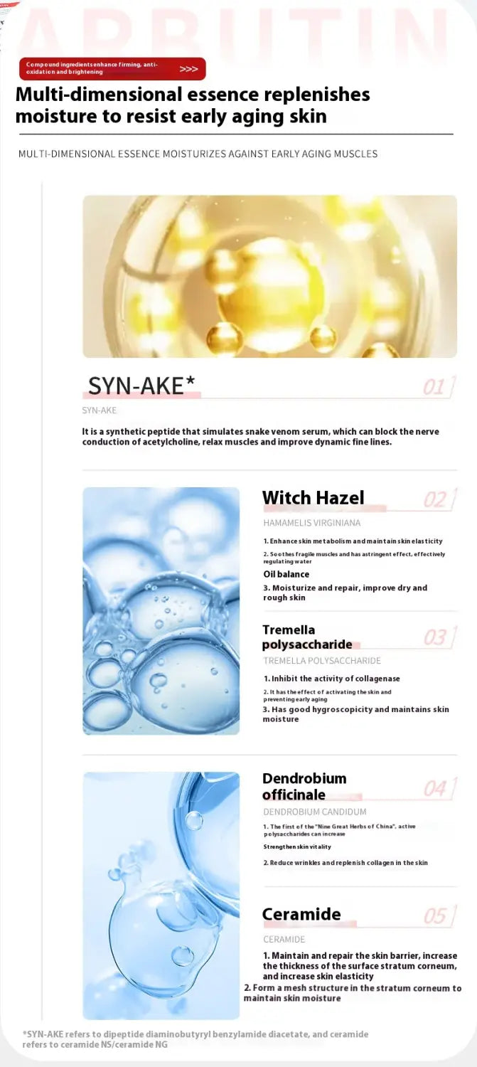 Arbutin Mask Elastic for Brightening and White Spot Fading 30ml Pack of 5