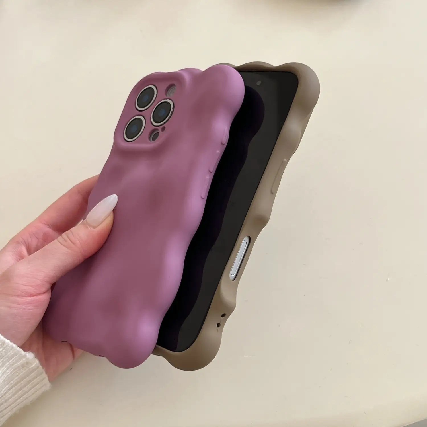 TPU Frosted Anti-Fall Case Compatible with iPhone Japanese Korean Style