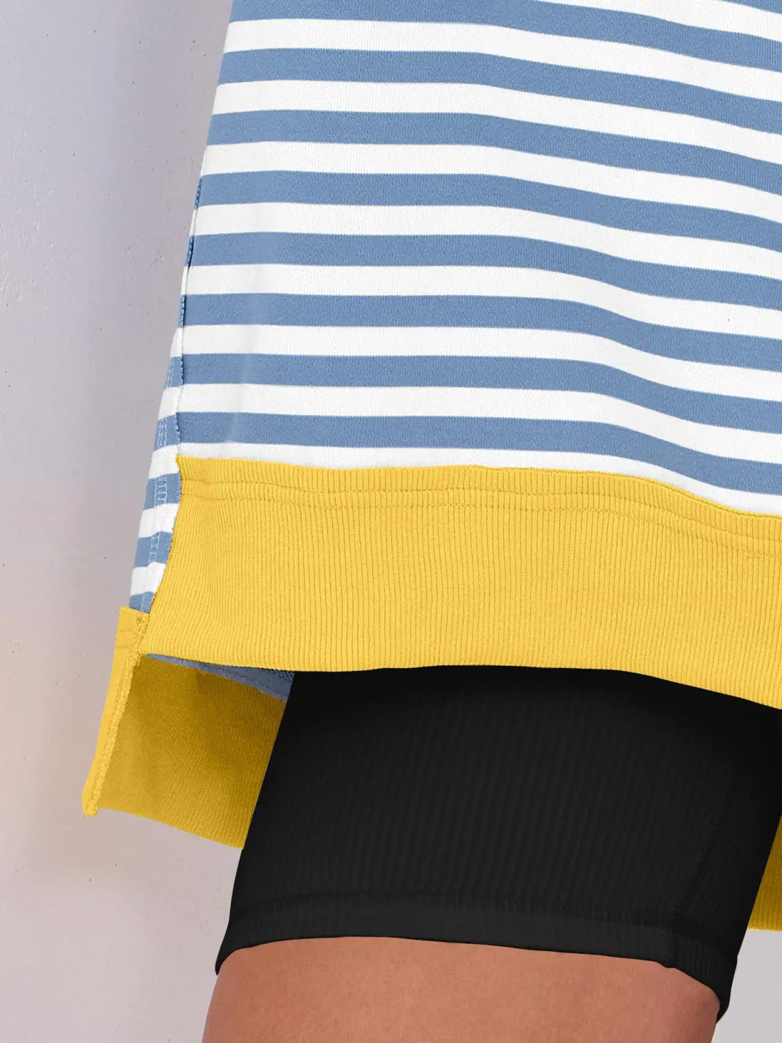 Triibuline pulloveri dressipluus naiste tänavarõivaste polüester Crewneck S-XXL