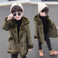 Fashion Boys’ Suede Padded Trench Coat