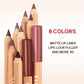 Matte de 8 colores Lip Lip Liner Lipstick Beauty Makeup