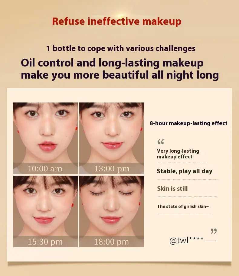 Klaisy Lock Makeup Flawless Liquid Foundation for Natural and Bright Skin