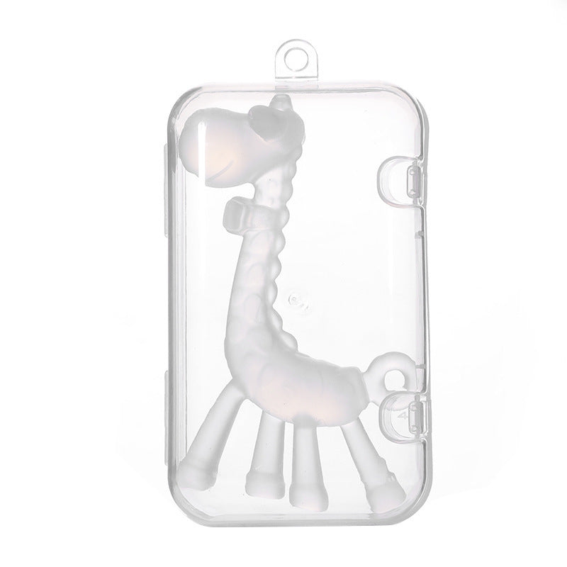 Baby Liquid Giraffe Teether Safe Silicone Nano Molar Rod - Giraffe Teether: Molar Rod for Tiny Chomps