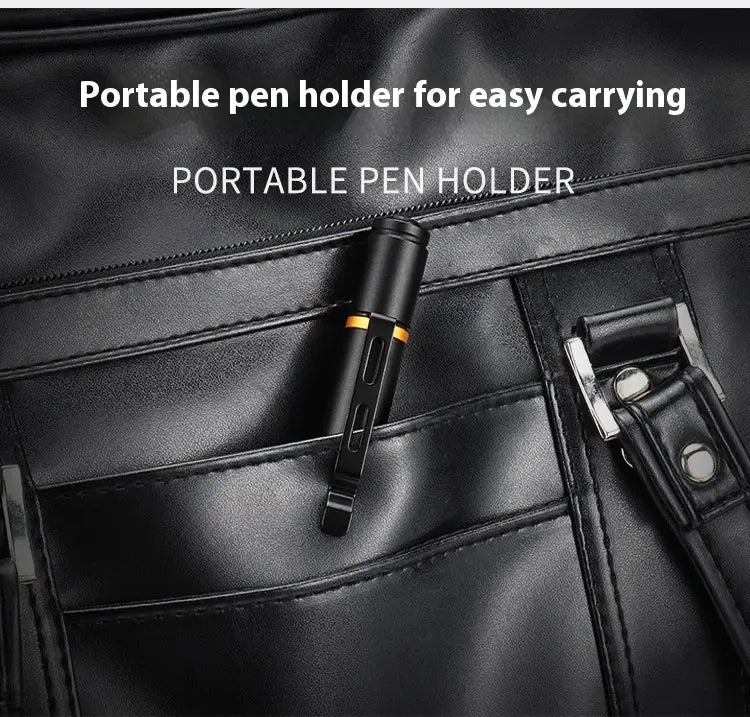 3W Black Battery Light Flashlight White Yellow with Aluminum Alloy Key Chain