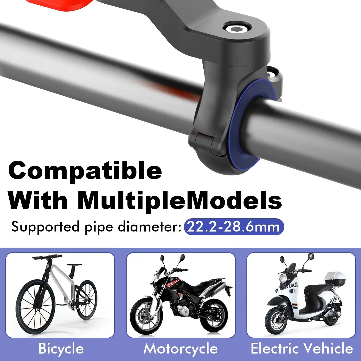 Motorcycle Mobile Phone Bracket for Cycling and Rotating Bicycle Riding