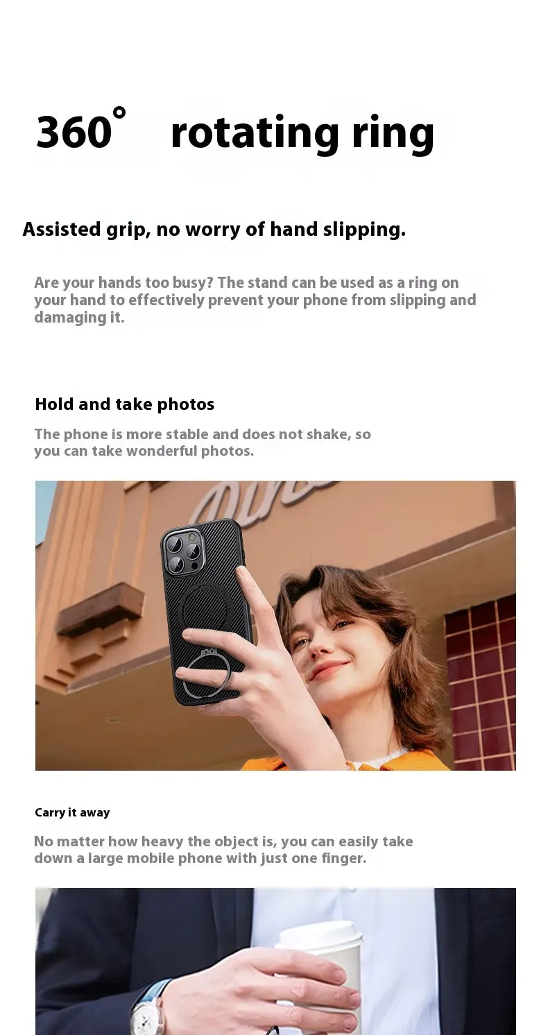 Supporto magnetico per custodia in fibra di carbonio per 16Promax