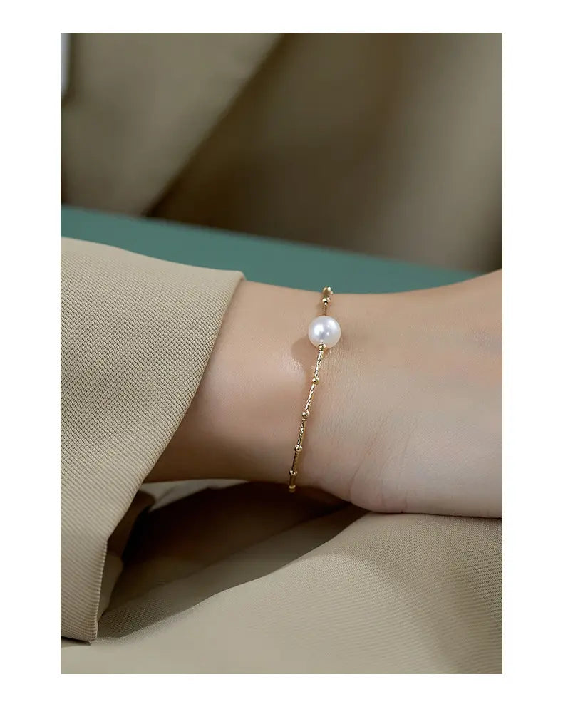 Baroque Single Pearl Bracelet Simple Graceful