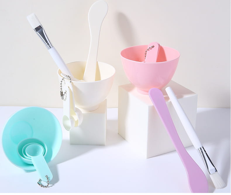 Zesdelige Draagbare Effen Kleur DIY Maskerkom Gereedschapsset