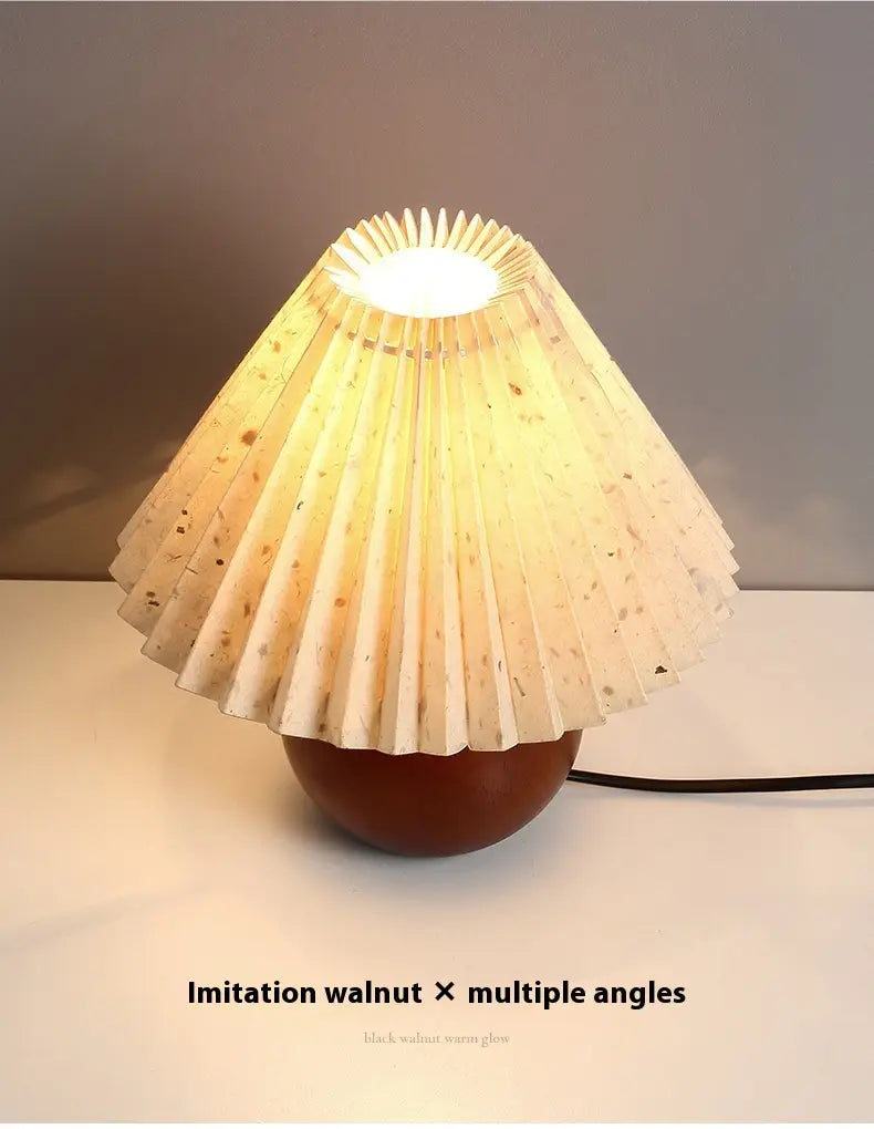 Walnut Color Changing Tricolor Bulb for Bedroom Bedside Lamp and Cozy Atmosphere Table