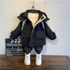 Boy Foreign-style Baby Winter Camouflage Padded Jacket - Black