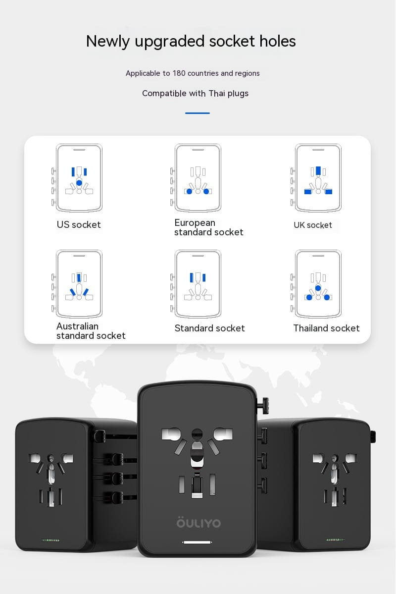 Universal Travel Power Converter for United States and CHF Countries